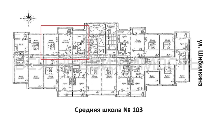 2-комнатная квартира, 47.6кв.м - изображение 1