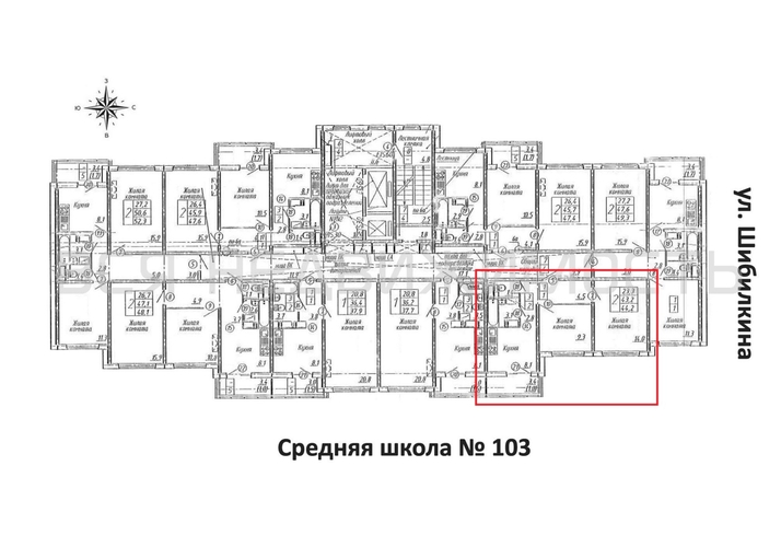 2-комнатная квартира, 44.2кв.м - изображение 1