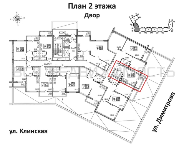 квартира-студия, 22,07кв.м. - изображение 1