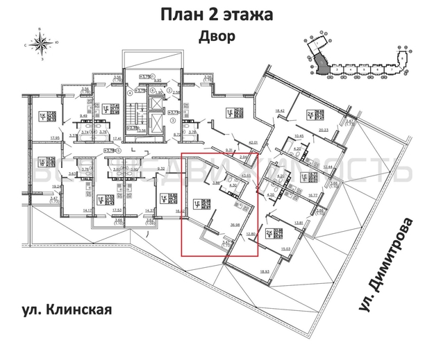 квартира-студия, 46,87кв.м. - изображение 1