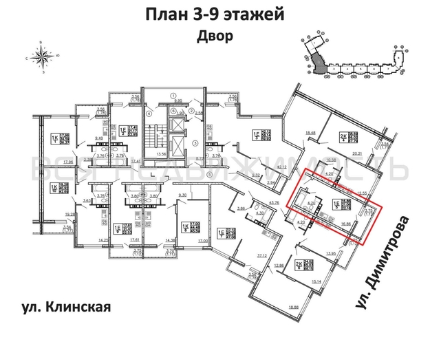 квартира-студия, 22,18кв.м. - изображение 1