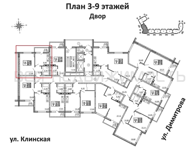1-комнатная квартира, 36.37кв.м - изображение 1
