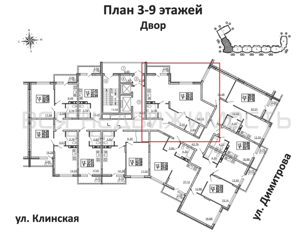 квартира-студия, 59,92кв.м. - изображение 1