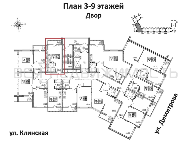 квартира-студия, 22,95кв.м. - изображение 1