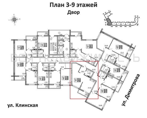 квартира-студия, 47,06кв.м. - изображение 1