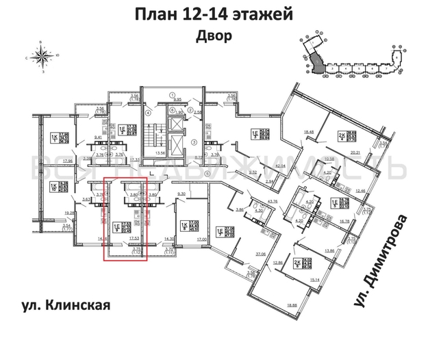 квартира-студия, 22,45кв.м. - изображение 1