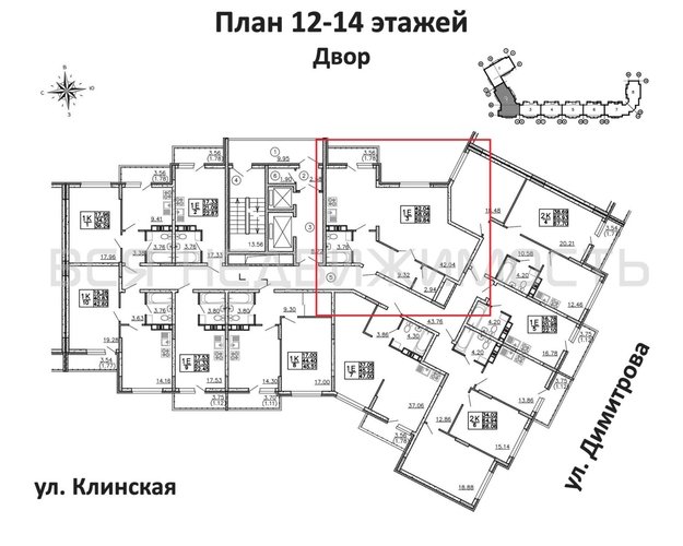 квартира-студия, 59,84кв.м. - изображение 1
