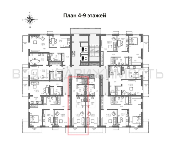 квартира-студия, 36,99кв.м. - изображение 1