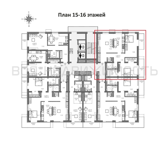 2-комнатная квартира, 93.17кв.м - изображение 1