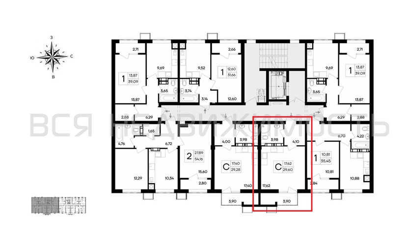 квартира-студия, 29,6кв.м. - изображение 1