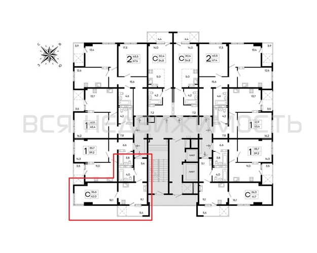 1-комнатная квартира, 42кв.м - изображение 1