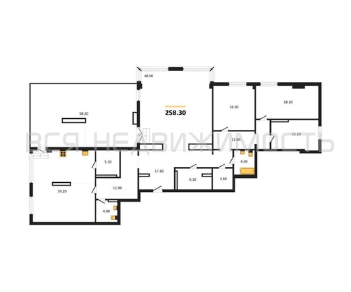 4-комнатная квартира, 258.3кв.м - изображение