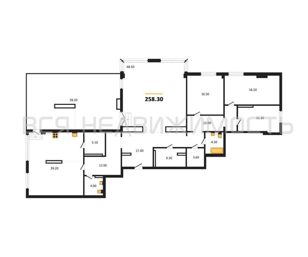 4-комнатная квартира, 258.3кв.м - изображение 0