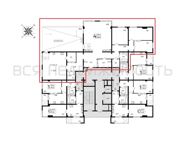4-комнатная квартира, 258.3кв.м - изображение 1