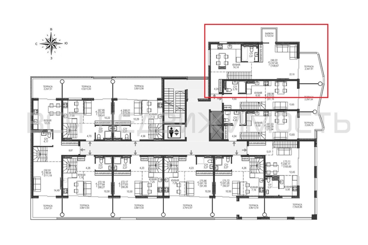 2-комнатная квартира, 109.51кв.м - изображение 1