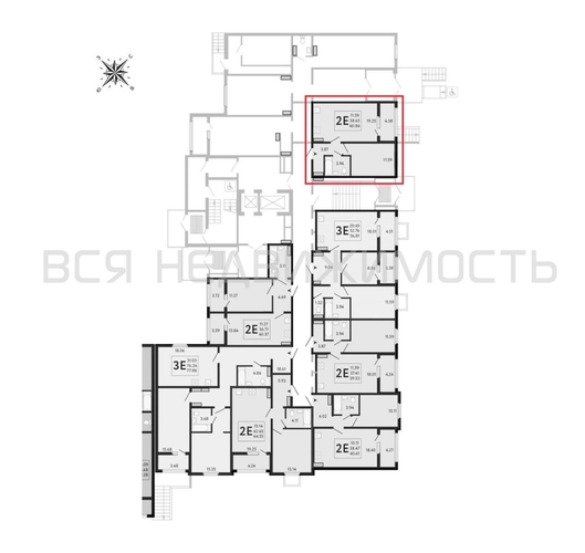 1-комнатная квартира, 40.84кв.м - изображение 1