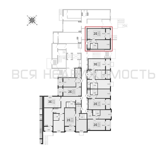 1-комнатная квартира, 40.84кв.м - изображение 1