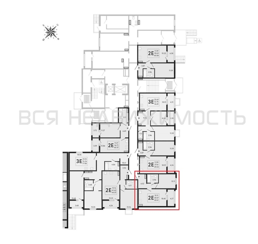 1-комнатная квартира, 40.61кв.м - изображение 1