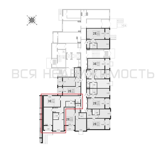 2-комнатная квартира, 77.98кв.м - изображение 1