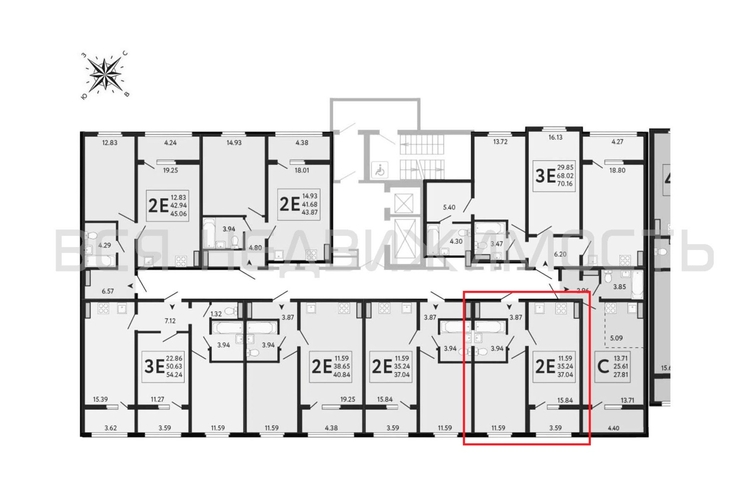 1-комнатная квартира, 37.04кв.м - изображение 1