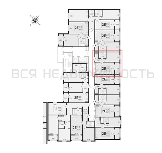 1-комнатная квартира, 39.6кв.м - изображение 1