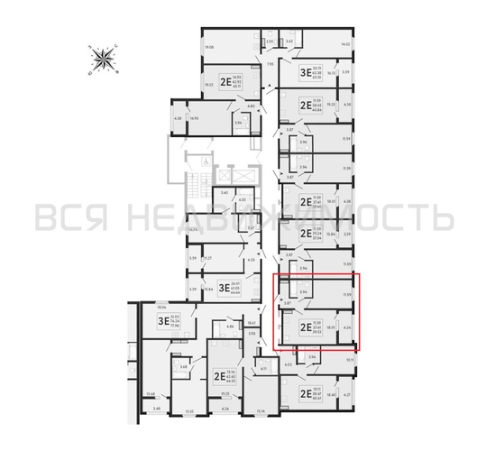 1-комнатная квартира, 39.53кв.м - изображение 1