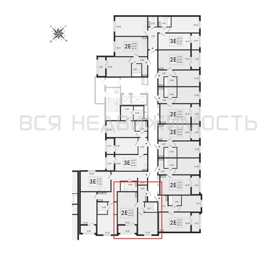 1-комнатная квартира, 44.55кв.м - изображение 1
