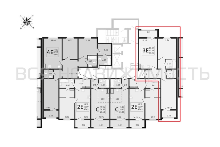 2-комнатная квартира, 66.34кв.м - изображение 1