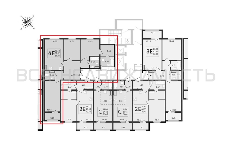 3-комнатная квартира, 89.41кв.м - изображение 1