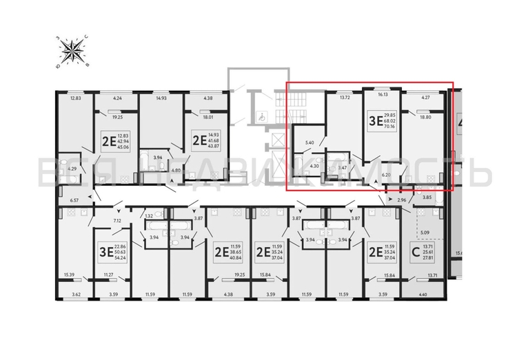 2-комнатная квартира, 70.16кв.м - изображение 1