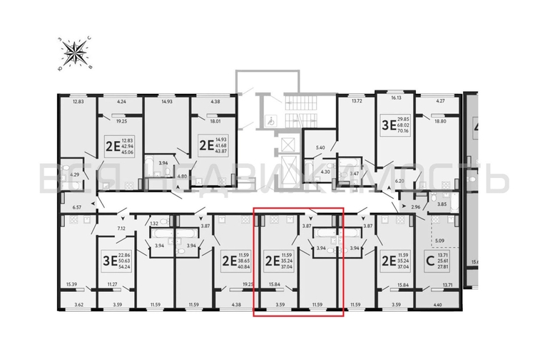 1-комнатная квартира, 37.04кв.м - изображение 1