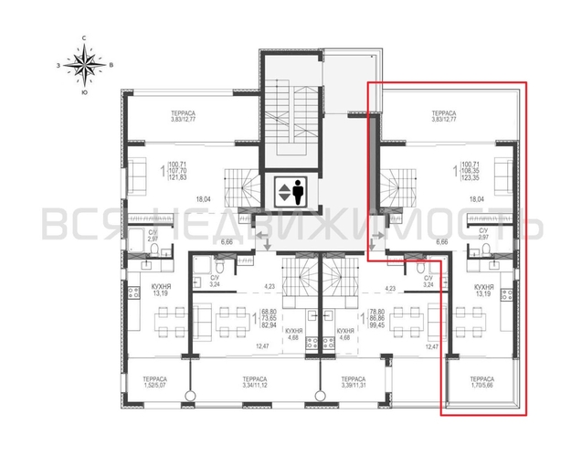 2-комнатная квартира, 123.35кв.м - изображение 1