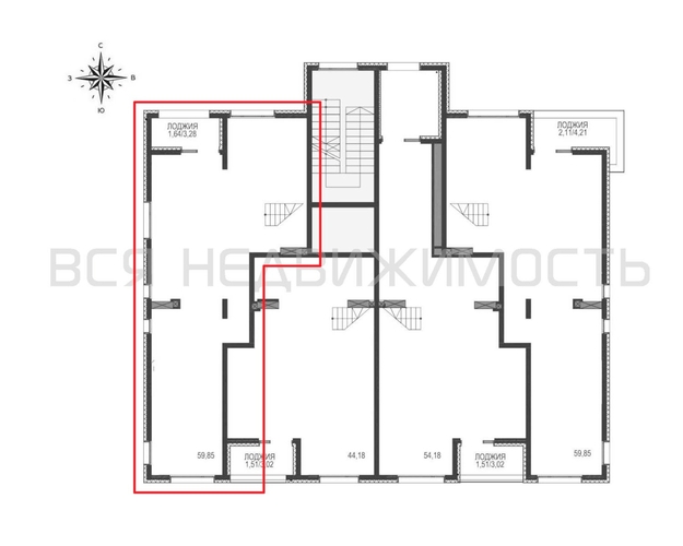 2-комнатная квартира, 121.83кв.м - изображение 2