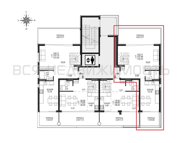 2-комнатная квартира, 123.33кв.м - изображение 1