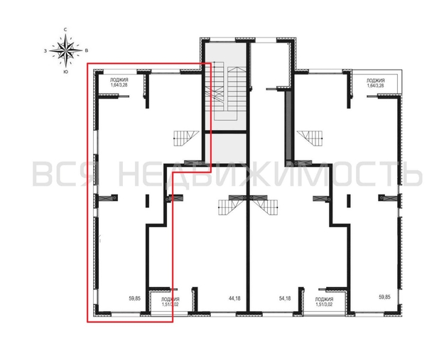 2-комнатная квартира, 121.83кв.м - изображение 2