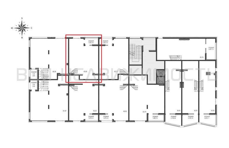 1-комнатная квартира, 84.09кв.м - изображение 2