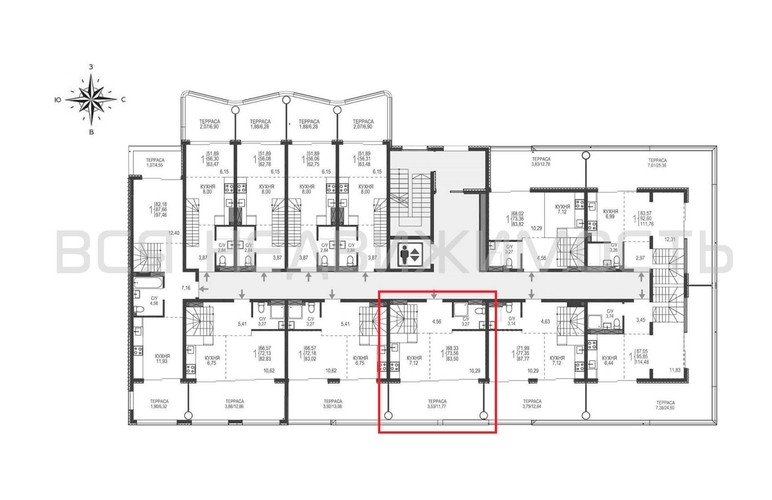 1-комнатная квартира, 83.5кв.м - изображение 1