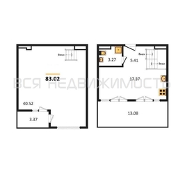 1-комнатная квартира, 83.02кв.м 1-комнатная квартира, 83.02кв.м - изображение 1