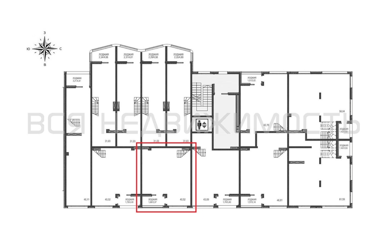 1-комнатная квартира, 83.02кв.м - изображение 2