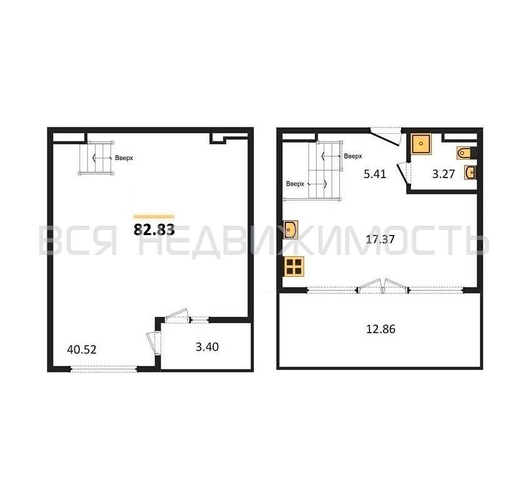 1-комнатная квартира, 82.83кв.м - изображение 0