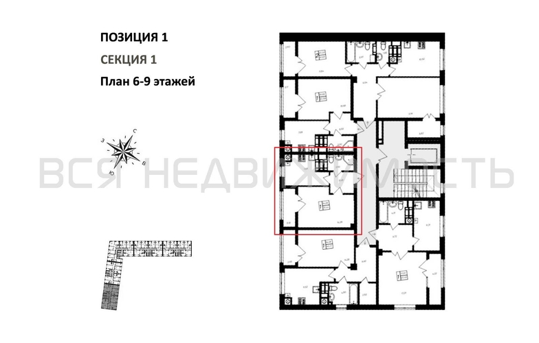 1-комнатная квартира, 31.44кв.м - изображение 1