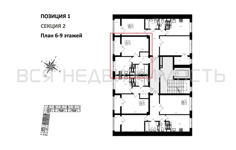 1-комнатная квартира, 34.39кв.м - изображение 1