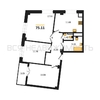 3-комнатная квартира, 75.11кв.м - изображение 1