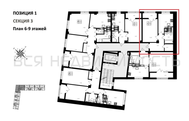 1-комнатная квартира, 40.09кв.м - изображение 1
