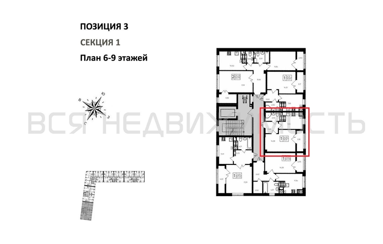 1-комнатная квартира, 31.51кв.м - изображение 1
