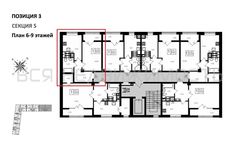 1-комнатная квартира, 38.15кв.м - изображение 1
