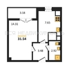 1-комнатная квартира, 31.54кв.м - изображение 1 1-комнатная квартира, 31.54кв.м - изображение 1
