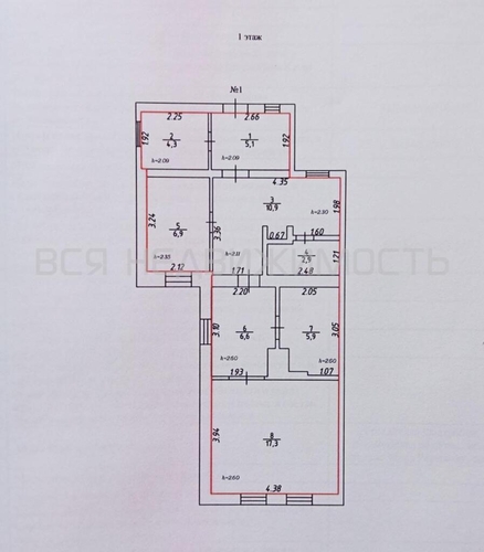 Дом 3к, 1/1 К, Воронеж, Коминтерновский, Рязанская ул, дом 23, 59.9 кв.м - изображение 25