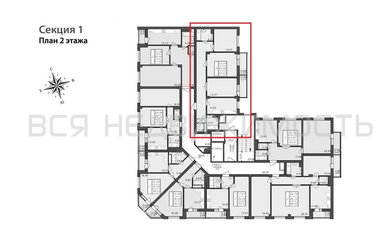 3-комнатная квартира, 87.03кв.м - изображение 1