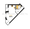 квартира-студия, 38,76кв.м. - изображение 1